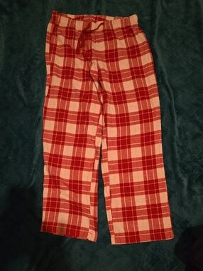 4/$20 George Red and Cream Plaid Pajama Pants